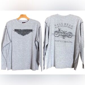 Harley-Davidson gray thermal knit shirt Nags Head, North Carolina Size Large